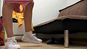 i secretly recorded nataly in her miniskirt, she didn't notice