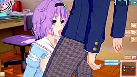 【エロゲーコイカツ！】東方 古明地さとりにおっぱい揉みまくりh！3dcg巨乳アニメ動画 東方プロジェクト 【ヘンタイゲーム】