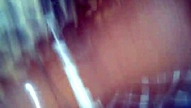 mature ebony milf gives sloppy blowjob to big black cock