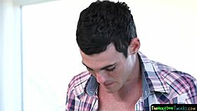 Dance lesson with twink couple turns into anal fucking and instruction