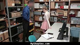 Blonde teen 18+ TAKEN TO SECURITY ROOM for strip search.