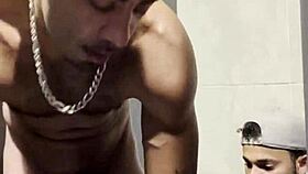 Gym Bathroom Encounter: Sucked Him, Tried Anal!