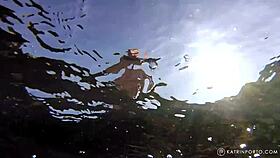 bbw shows off hairy pussy while walking nude in public spots