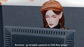 my boss is fuckin my wife in the office while i'm workin downstairs, oh no!