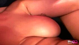 Horny babes Tera Patrick and Carmen Luvana play with a thick dildo for kicks.