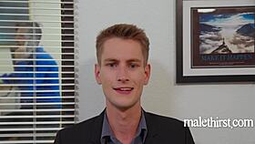 Gay Twink Gets Anal In Office.