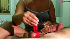 Just a casual oily handjob with a kinky Italian wife.