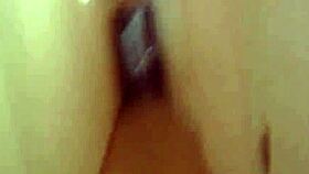 The young woman was picked up and filmed on camera in an amateur setting.