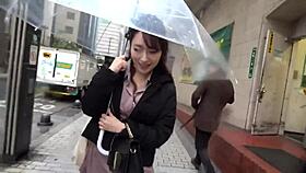 i watched this super hot japanese miko get her big tits and ass fucked doggystyle, cumshot everywhere!!