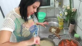 Sarah Rosa cooks sexy pasta with a sensual Latina twist
