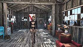 Fallout 4 Sexy Brunette at Home in 3D Anime Style