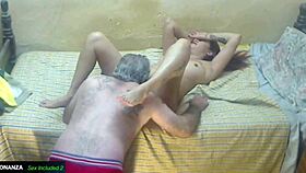 Cum on ass after hot pussy and anal action