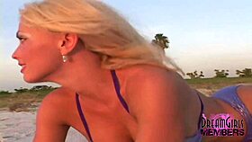 wow, check this smoking hot blonde flashing and peeing in public!