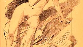 Vintage erotic drawings from retro comics