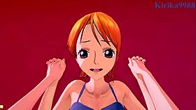 Nami's Big Tits Bounce In Intense Creampie Sex With POV Hentai Action