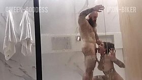 What happens when an erotic couple gets steamy in the shower?