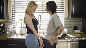 milf stepmom offers a deepthroat deal until i find a girlfriend for real satisfaction