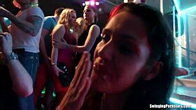 Club slags fucking hard in the night club! 🔥