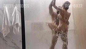 What happens when an erotic couple gets steamy in the shower?