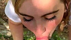 i spotted a jogger on the hiking trail and she gave me a deepthroat in pov, with her blonde and brunette friends joining in for blowjobs and outdoor fun