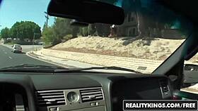 Eden flashes tits on the street wildly!