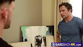 Artistic gay hunk receives rimjob and blowjob bareback!