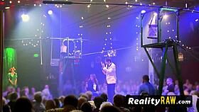 Pool party got wild with this hot redhead