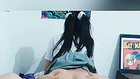Latina schoolgirl rookie rides her classmate’s cock hard after school, getting filmed with a wild orgasm.