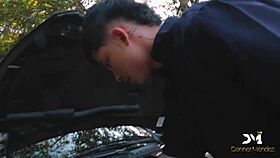 Nymphomaniac Goes Wild Fucking Her Lover And Mechanic In Public - Danner Mendez & Yenifer Chacon