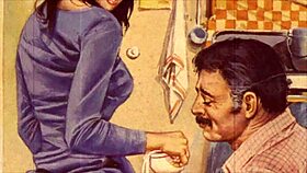 Discussing vintage hentai cartoons.