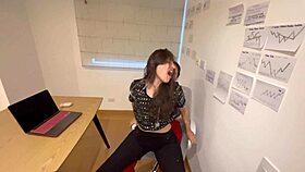 My med student tricked me, and we ended up naked in my office