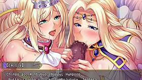 Queen milf creampie in anime game