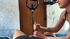 Man, Unexpected Post-Orgasm Pleasure! She Keeps Stroking After My Intense Cumshot 😍