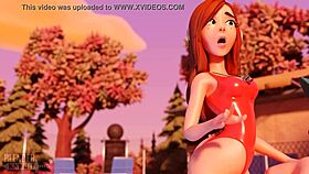 Wendy Dips Into Pool Cum Facial