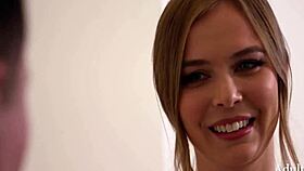 Spanish masseuse works an old man's neck with oiled hands before riding him hard