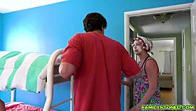 Stepdad slams hannah hawthorne's sweet pussy from behind