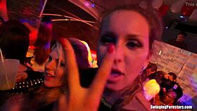 Club slags fucking hard in the night club! 🔥