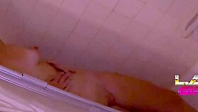 Hot Real Teen 18+ In Shower Gets Lesbian Anal.