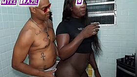 Fernanda Chocolate Arrives From Gym Hungry And Tense, Hot Sex With Husband Lehxkobra On Sheer