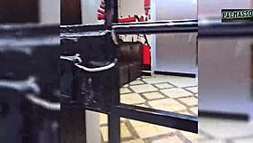 I couldn't resist sucking a stranger's dick on the street, then he convinced me to fuck my hairy pussy in every position 😈