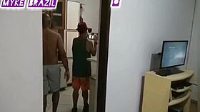 Fernanda Chocolate Arrives From Gym Hungry And Tense, Hot Sex With Husband Lehxkobra On Sheer