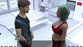 Stranded in space, the femdom mistress owes kisses