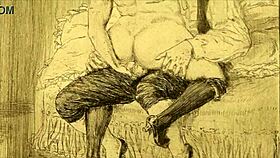 These vintage erotic drawings come from an antique anime collection.