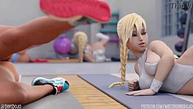 Kingdom Hearts Gym Girls Workout With Masterdan In Anime Hentai