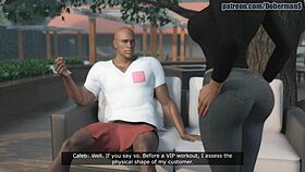 Deepthroat Casting with Big Black Cock