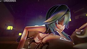 big ass gets creampied in wild 3d anime pussy pounding