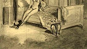 These vintage erotic drawings come from an antique anime collection.