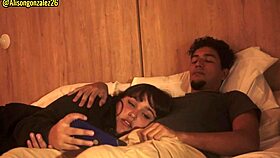 I'm sleepy, stepbrother, let me lie on your legs but don't put your penis in my mouth please