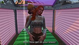 Innocent redhead fucks with bbc bum on the street - sims 4 - 3d animation