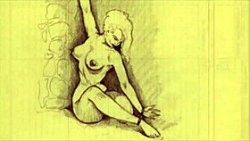 vintage erotic illustration from retro comics
